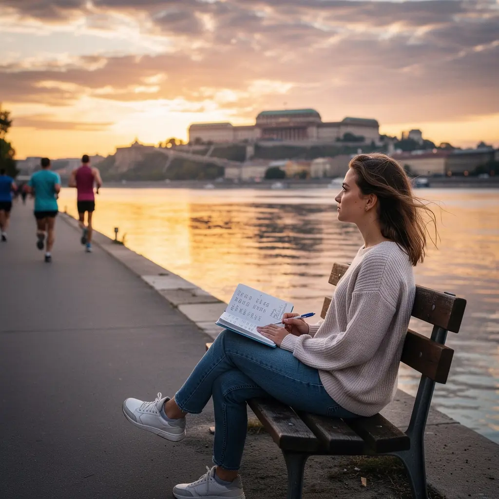Színes táblázat, amely a havi bevételek és kiadások összehasonlítását ábrázolja.