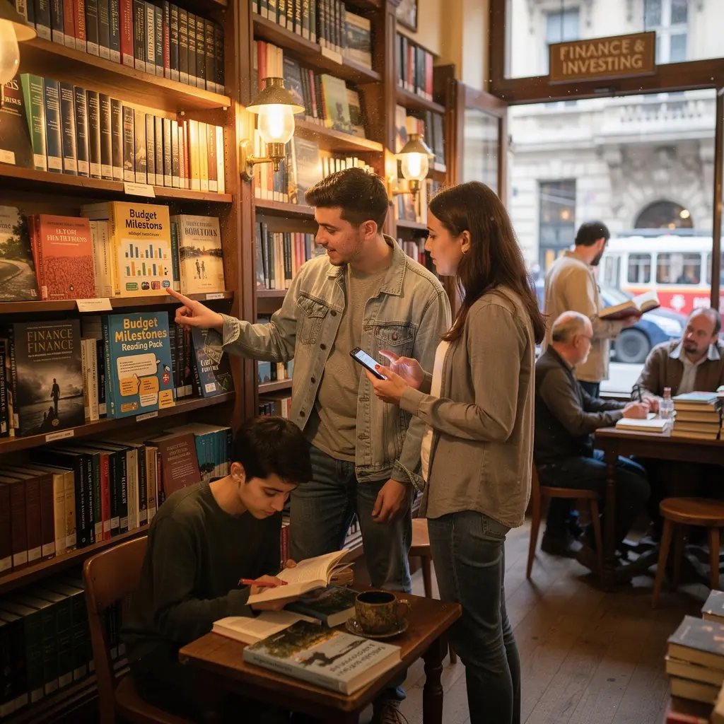 Személyes pénzügyi célok kitűzését bemutató illusztráció, amely motiválja az olvasókat.